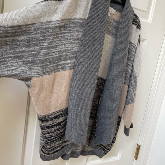 Nordstrom Collection 100% Cashmere Open Cardigan Sweater Grey Size S/M - Picture 6 of 14